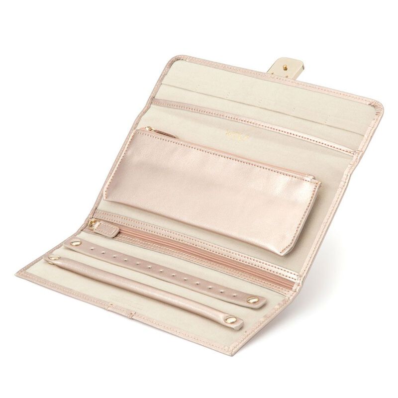 WOLF Palermo Jewellery Roll Rose Gold image number 2